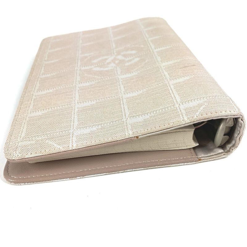 Chanel Notebook Cover Logo Nylon Canvas Beige — view 4