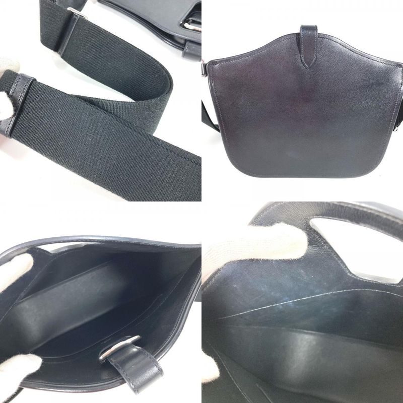 Hermes Shoulder Bag Messenger Atrage Black — view 8