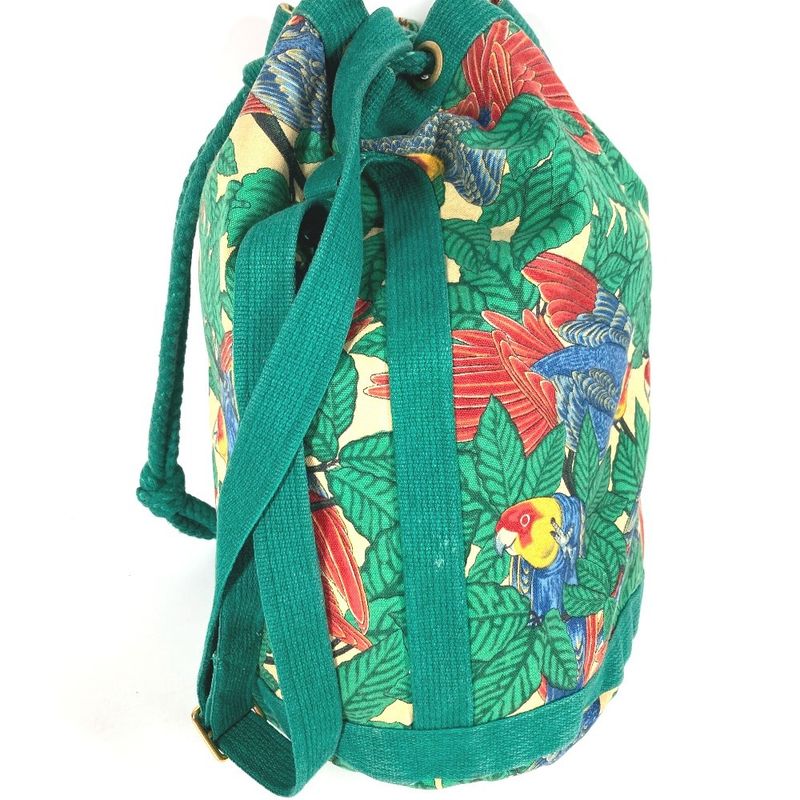 Hermes Shoulder Bag Bird Print Cotton Green — view 4