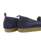 Hermes Slip on Flats Espadrilles Canvas 35 Navy Yo27 Gy57 — view 8
