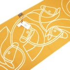Hermes Entrelac Equestre Muffler Ivory Jaune Au-cles S 03 Scarf — view 4