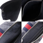 Gucci Messenger Bag GG Supreme Canvas Black Shoulder — view 8