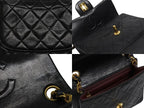 Chanel Mini Quilted 17 S Flap S Chain Shoulder Bag Lambskin CC Logo Black — view 7