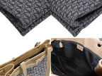Dior Trotter Tote Bag Canvas Leather Brown Silver — view 8