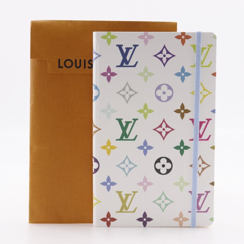 Louis Vuitton Lvtm Notebook MM Jane Takashi Murakami Paper White Other — view 7