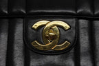 Chanel Mademoiselle S Flap Chain Shoulder Bag CC Logo Lambskin Gold — view 5