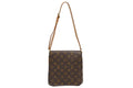 Louis Vuitton Monogram Musette Salsa Shoulder Bag Brown Vachetta Leather Gold