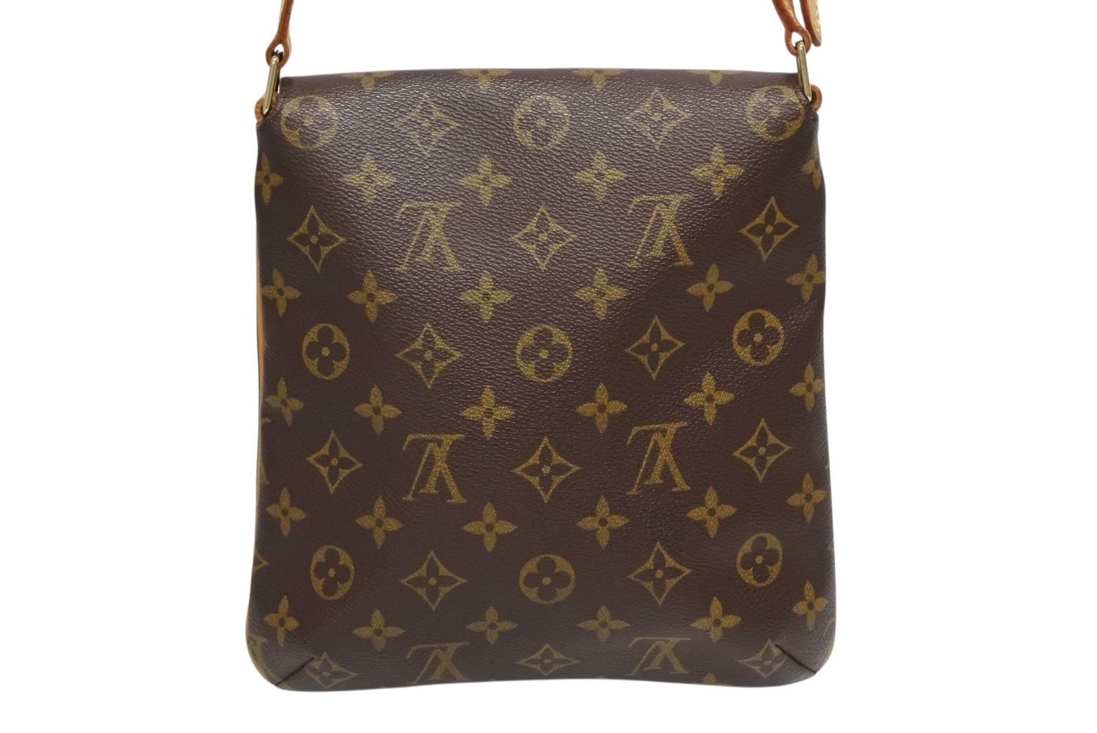 Louis Vuitton Monogram Musette Salsa Shoulder Bag Brown Vachetta Leather Gold — view 2