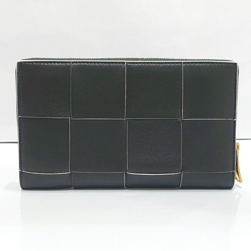 Bottega Veneta Cassette Zip Around Wallet RFID Intrecciato Leather — view 2