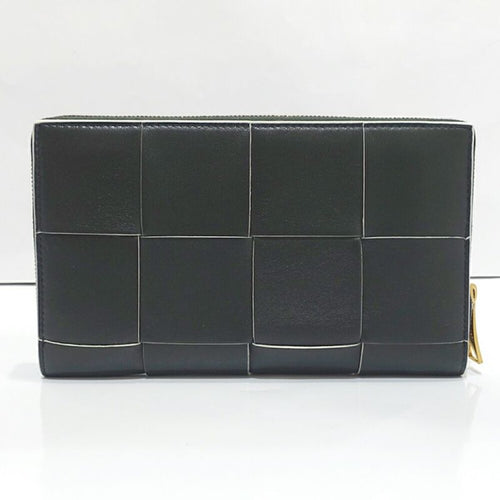 Bottega Veneta Cassette Zip Around Wallet RFID Intrecciato Leather — view 2