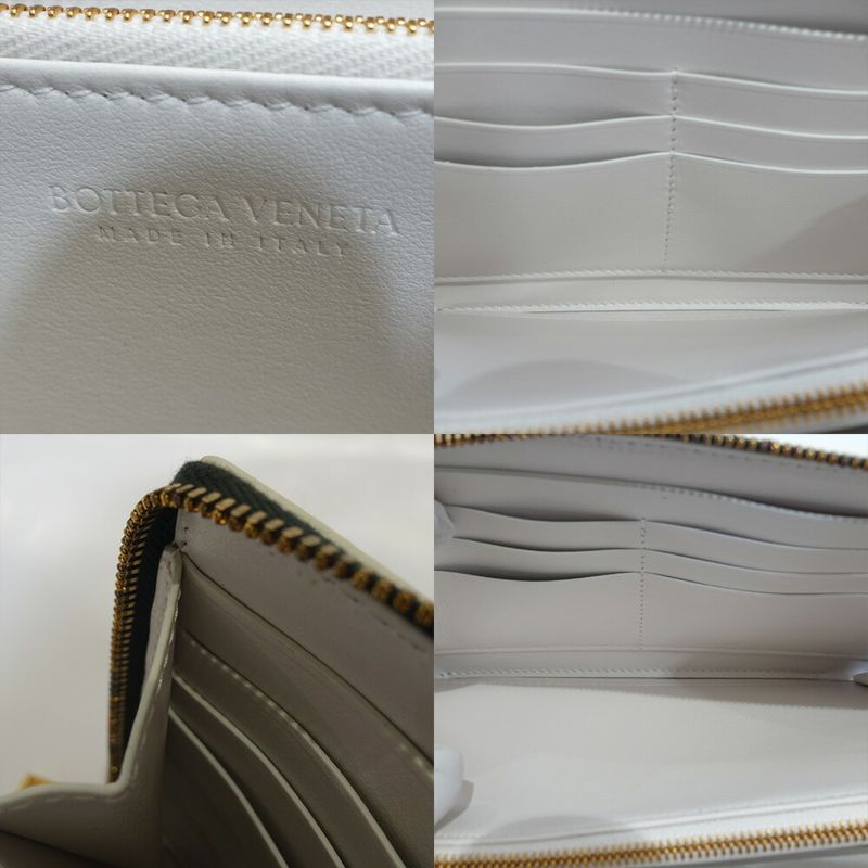 Bottega Veneta Cassette Zip Around Wallet RFID Intrecciato Leather — view 9