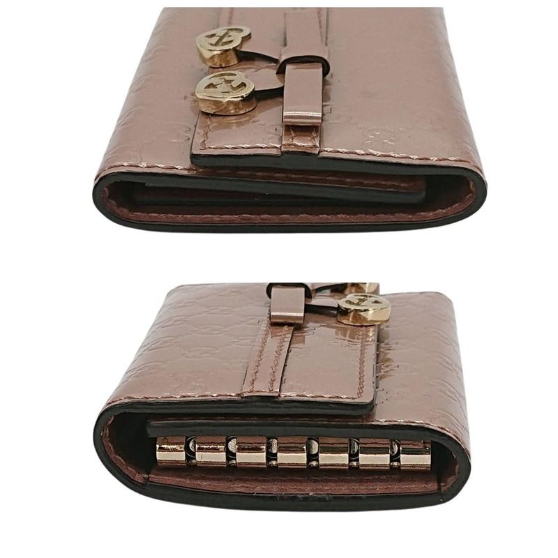 Gucci 6 key Case Guccissima Heart Double G Pink — view 6