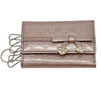 Gucci 6 key Case Guccissima Heart Double G Pink — view 3