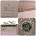Gucci 6 key Case Guccissima Heart Double G Pink — view 8