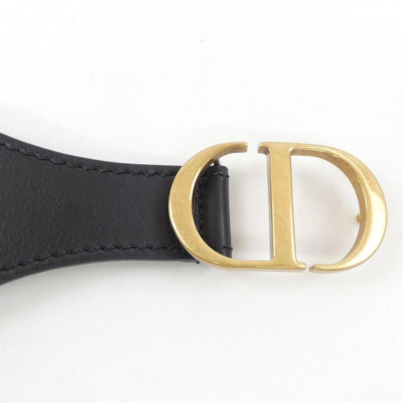 Christian Dior Embroidery Size 70 Purple Belt — view 3