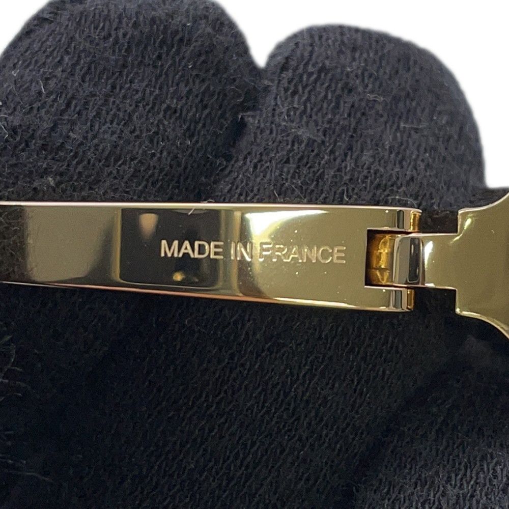 Hermes Glove Holder Ideal Black Champagne Gold Metal Gloves — view 7