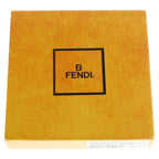 Fendi Zucca Pattern Bifold Wallet Compact Card Case Brown Leather — view 6
