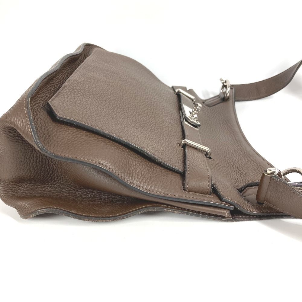 Hermes Shoulder Bag GypsieRe 34 Taurillon Clemence Dark Brown — view 4