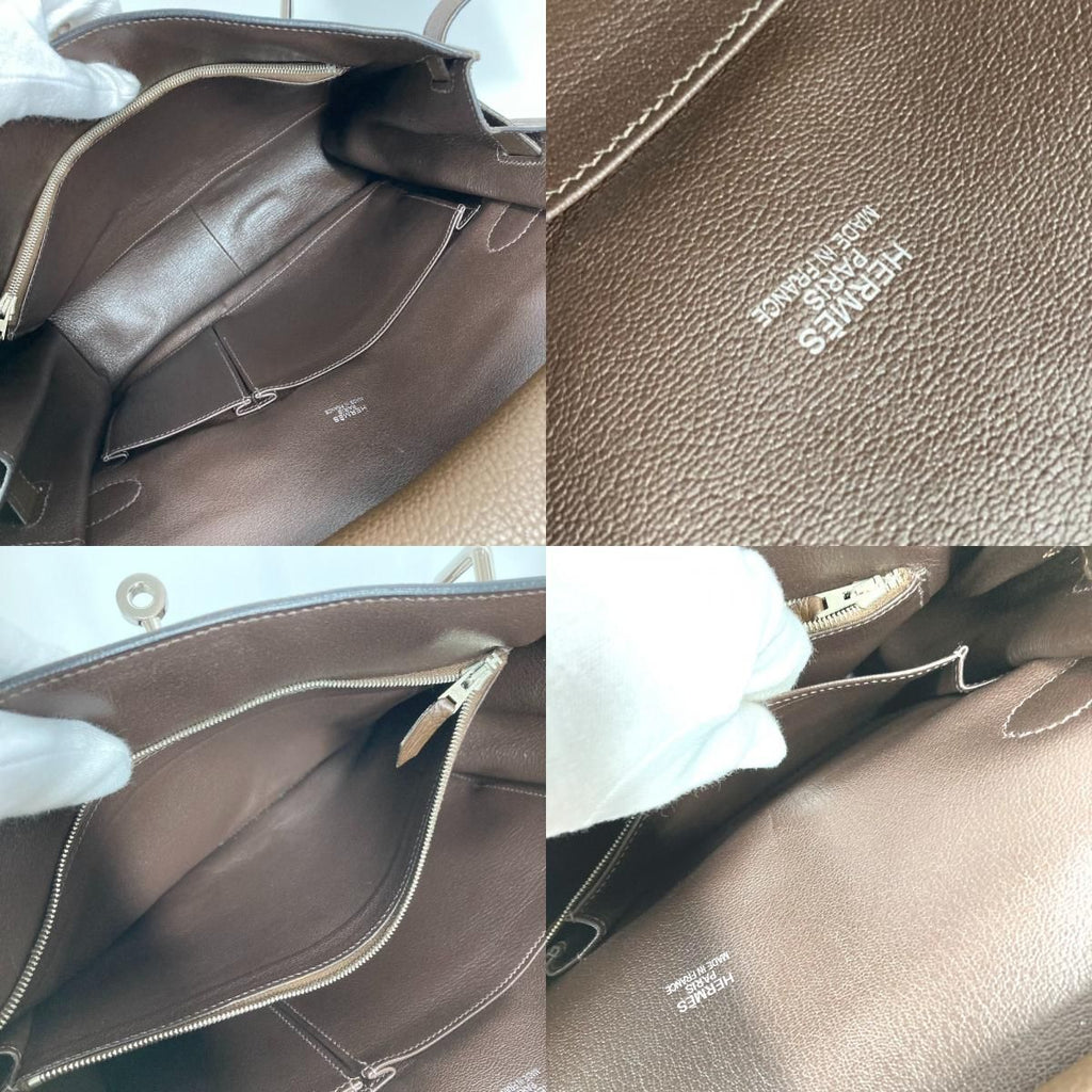 Hermes Shoulder Bag GypsieRe 34 Taurillon Clemence Dark Brown — view 2