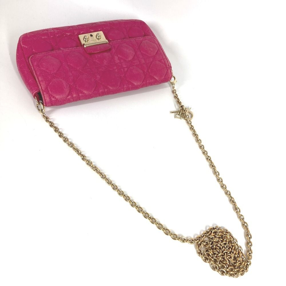 Dior Cannage Logo Leather Pink — view 3