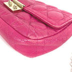 Dior Cannage Logo Leather Pink — view 5