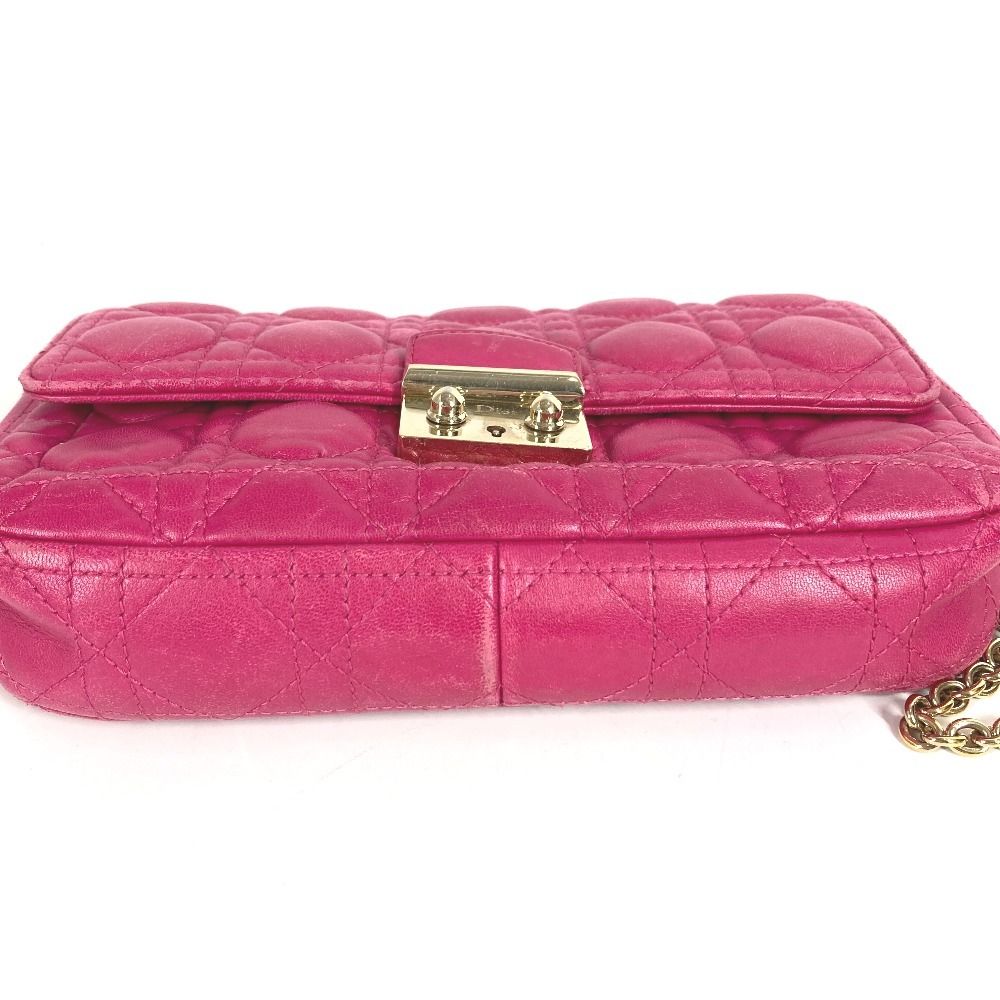 Dior Cannage Logo Leather Pink — view 6