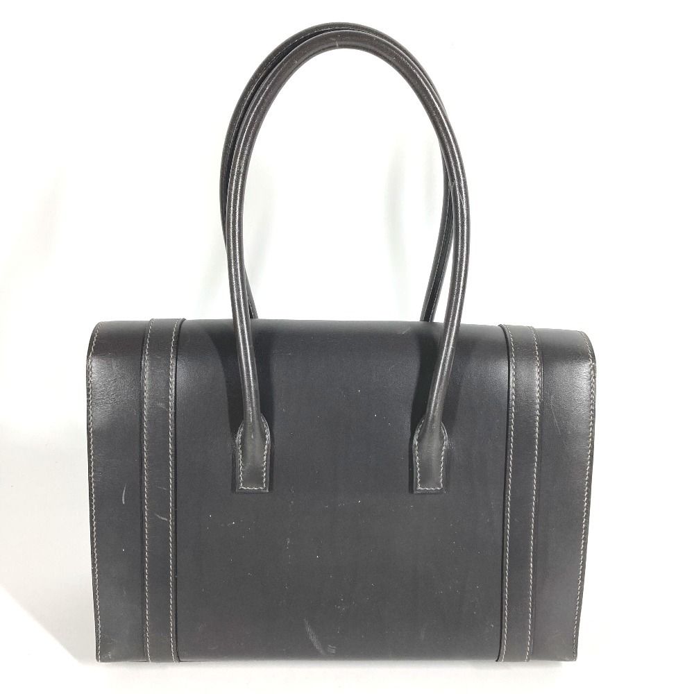 Hermes Handbag Drag 27 Leather Gray — view 3