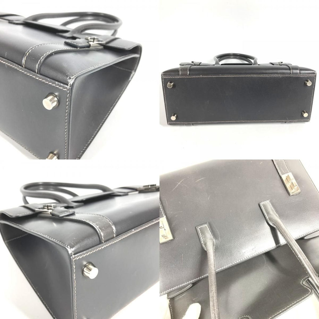 Hermes Handbag Drag 27 Leather Gray — view 7