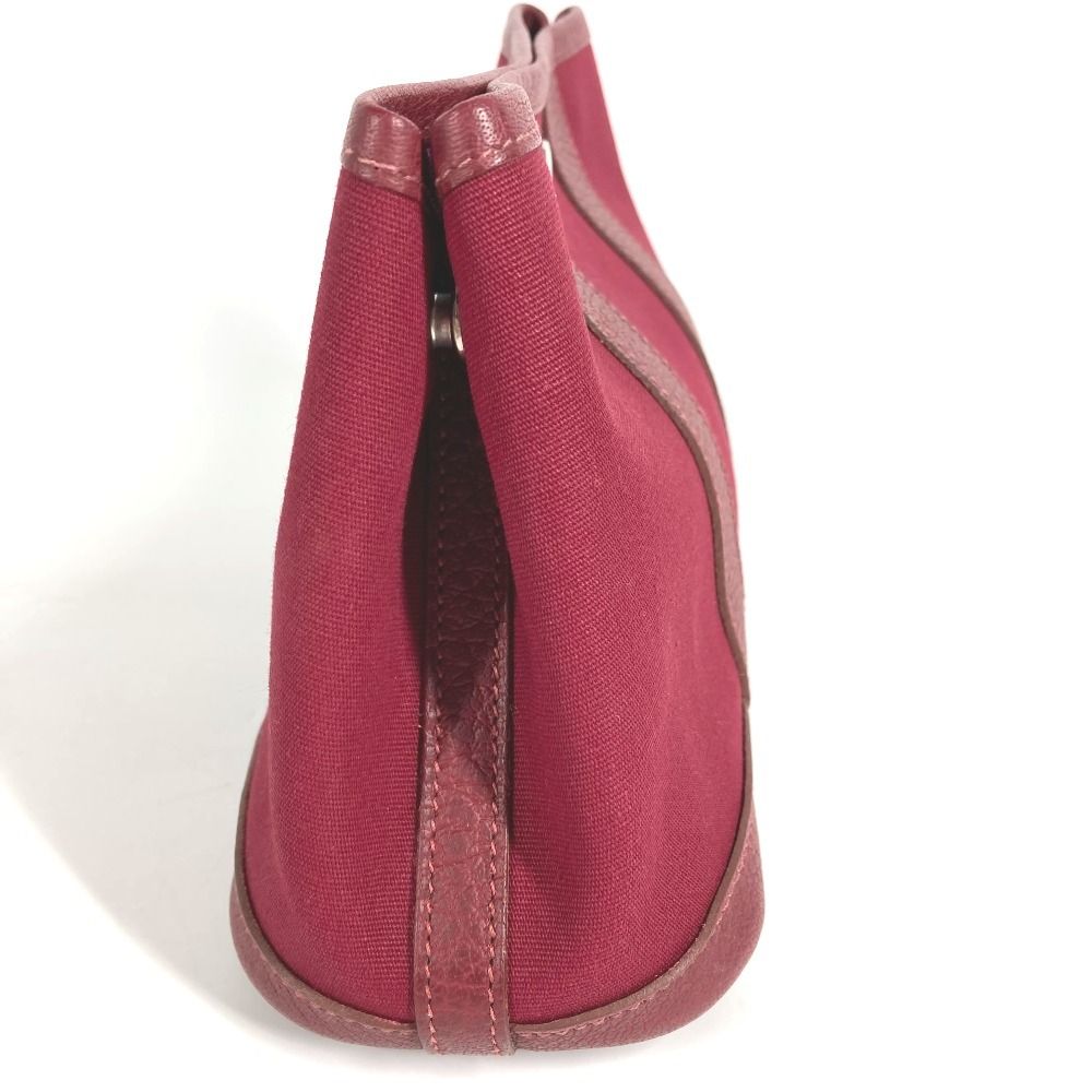 Hermes Pouch Garden Party Ttpm Toile Officier Red — view 4