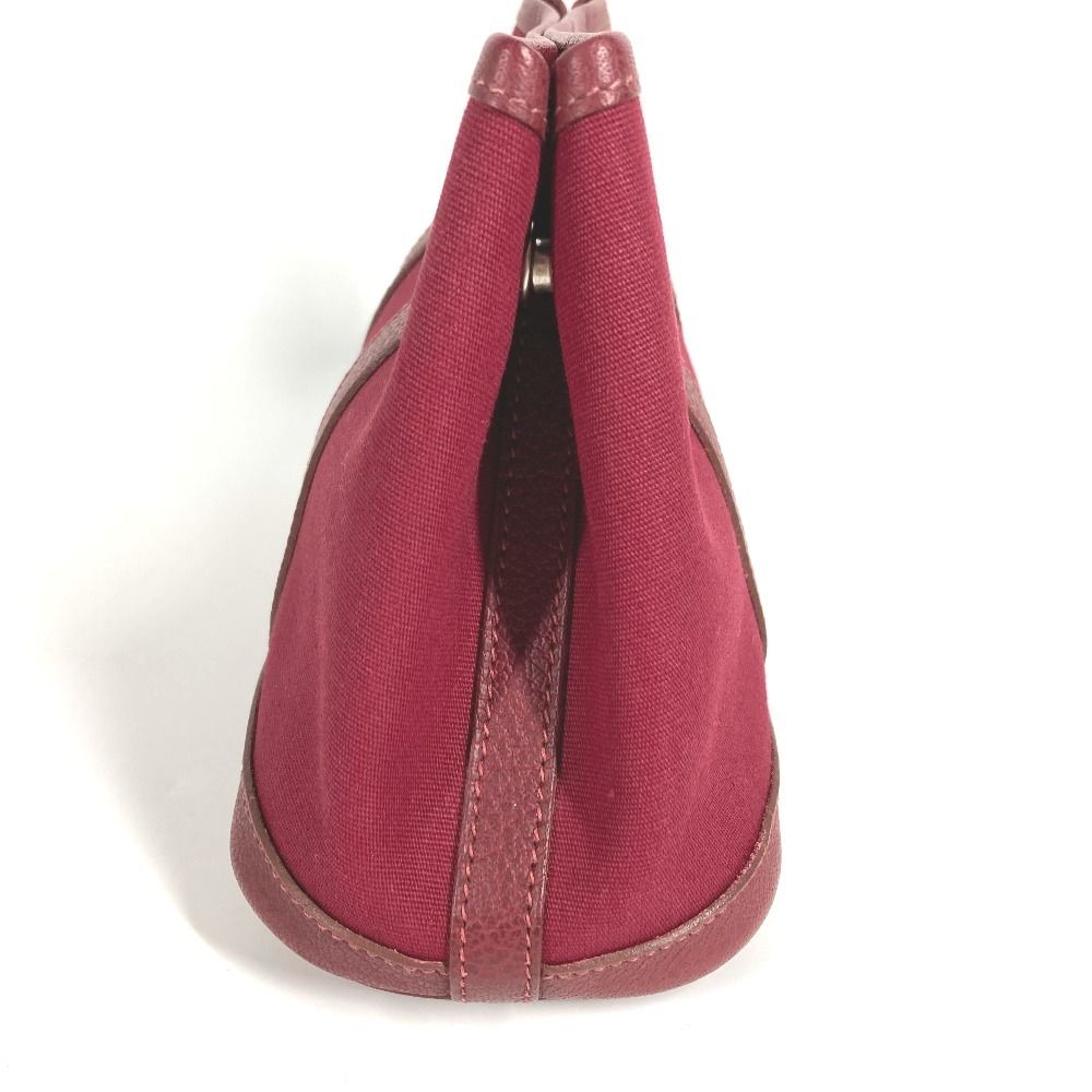 Hermes Pouch Garden Party Ttpm Toile Officier Red — view 2