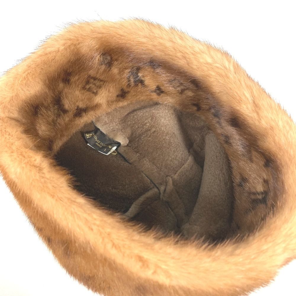 Louis Vuitton Hat Cossack Fur Mink Brown — view 7
