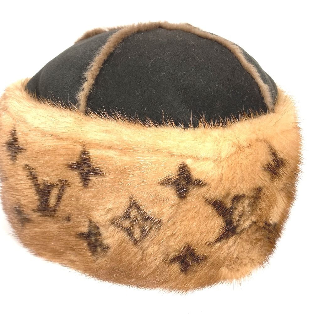 Louis Vuitton Hat Cossack Fur Mink Brown — view 5