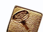 Chanel CC Logo Earrings 02 Turnlock Matte Gold Metal — view 7