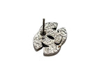 Chanel Earrings CC Logo 07 Metal Square Rhinestone Silver — view 5