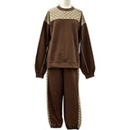 Gucci Set GG Canvas Cotton Jersey Brown Beige XS — view 3