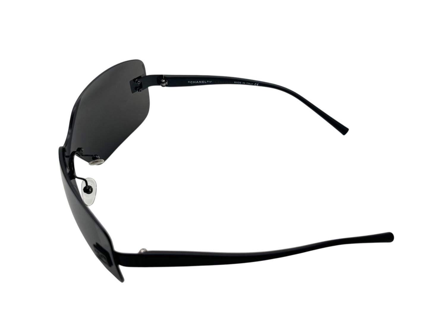 Chanel Rimless Sunglasses Eyewear 120 CC Logo Black — view 8