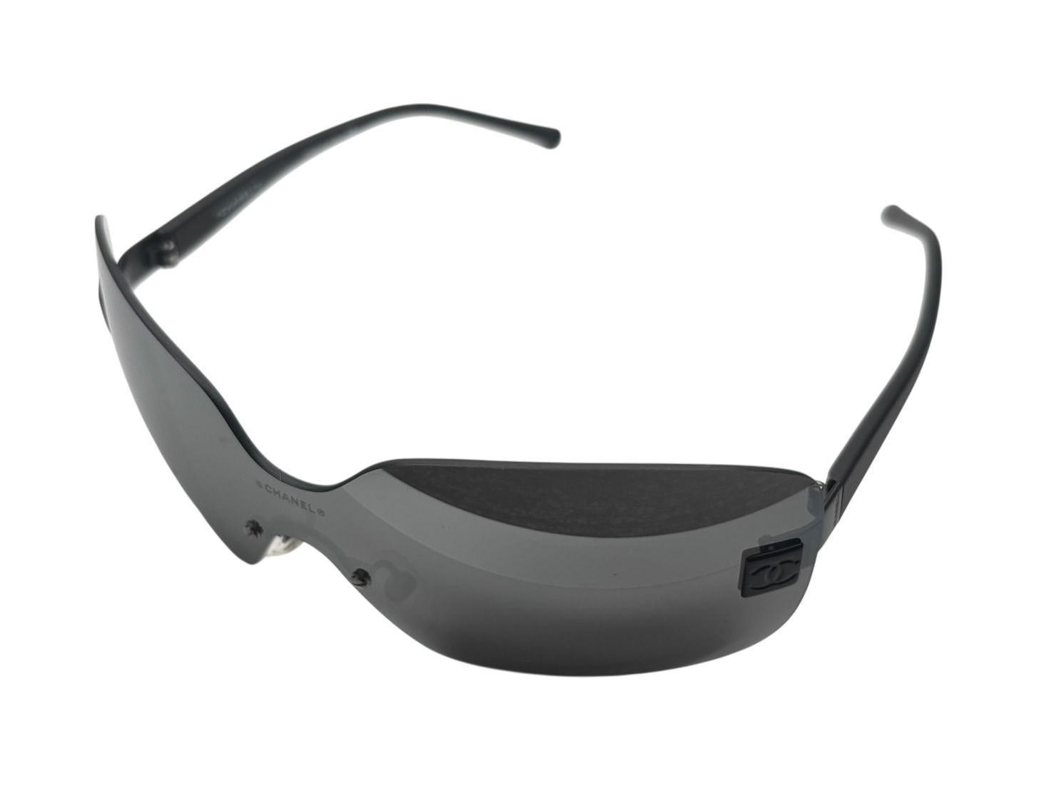 Chanel Rimless Sunglasses Eyewear 120 CC Logo Black — view 2