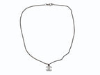 Chanel CC Logo Necklace 11 44 Rhinestone Metal Clear Silver