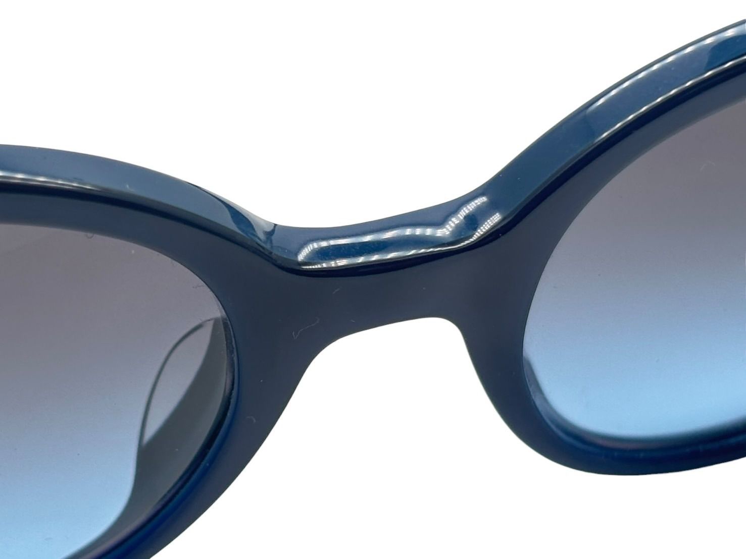 Chanel Wellington Sunglasses Eyewear CC Logo Enamel Acetate Blue Green — view 5