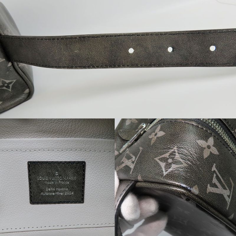 Louis Vuitton Rocca-dop Kit Brushed-monogram Black Silver — view 8