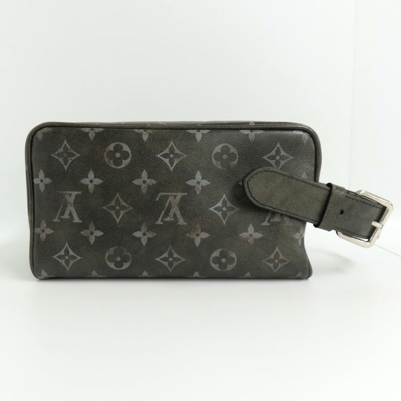 Louis Vuitton Rocca-dop Kit Brushed-monogram Black Silver — view 3