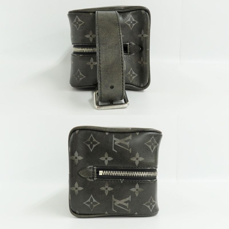 Louis Vuitton Rocca-dop Kit Brushed-monogram Black Silver — view 5