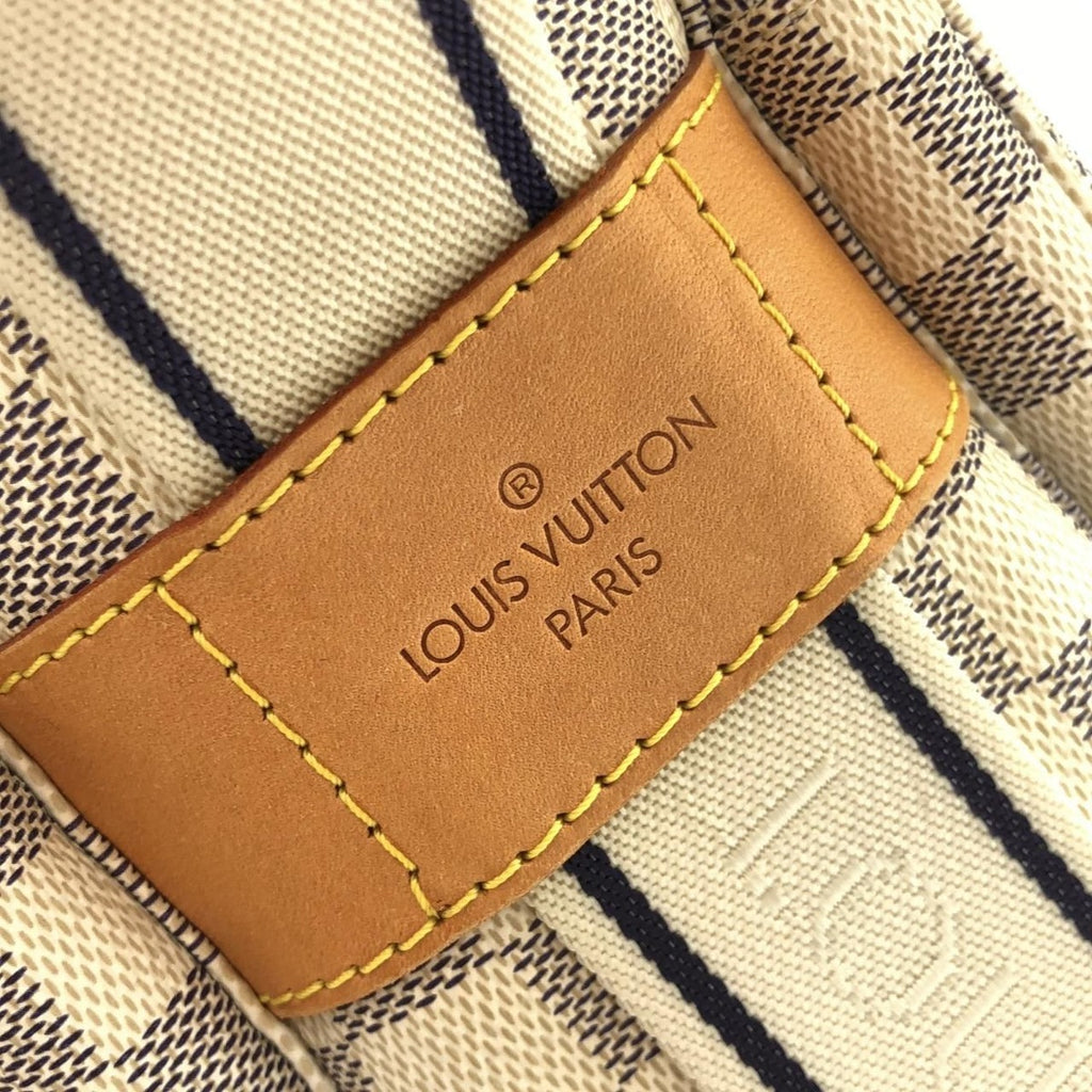 Louis Vuitton Damier Azur Naviglio Shoulder Bag Gold — view 3