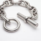 Hermes Chaine D'ancre Bracelet Bangle Cuff 925 Silver — view 4
