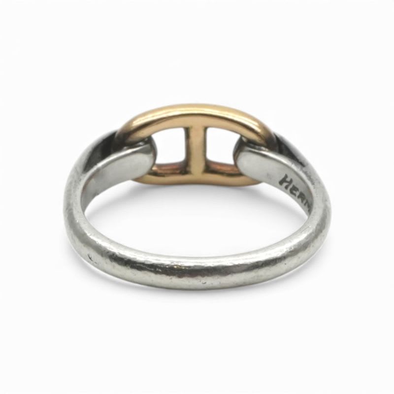 Hermes Chaine D'ancre Ring 750 925 Silver — view 6