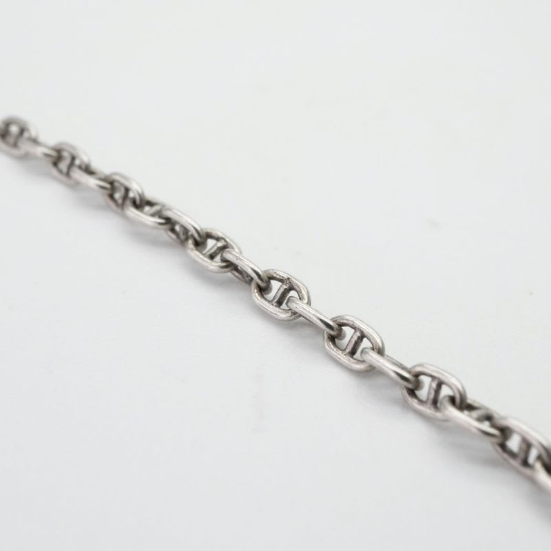 Hermes Mini Chaine D'ancre Serie Necklace Pendant Choker 925 Silver — view 4