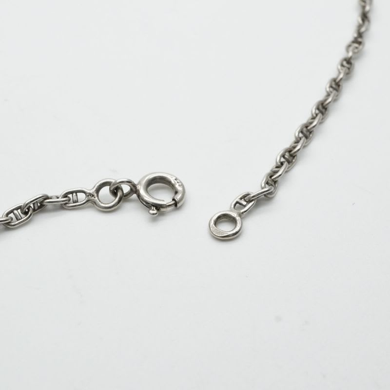 Hermes Mini Chaine D'ancre Serie Necklace Pendant Choker 925 Silver — view 5