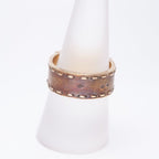 Hermes Kelly Ring 750 Gold Vintage Antique Hallmarked Diamond Jewelry — view 7