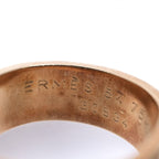 Hermes Kelly Ring 750 Gold Vintage Antique Hallmarked Diamond Jewelry — view 8