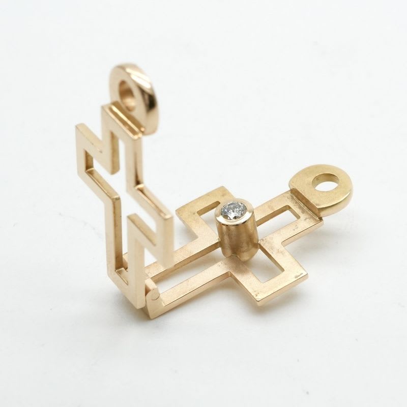 Hermes Cross 750 Gold Antique — view 8